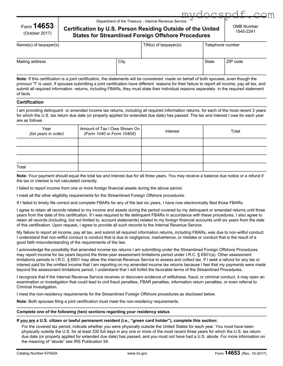 Get 14653 Form in PDF