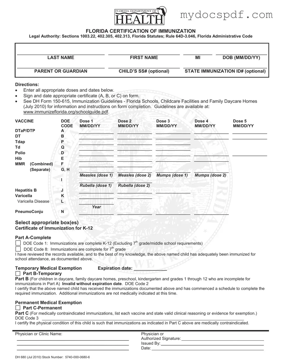 Get 680 Form in PDF