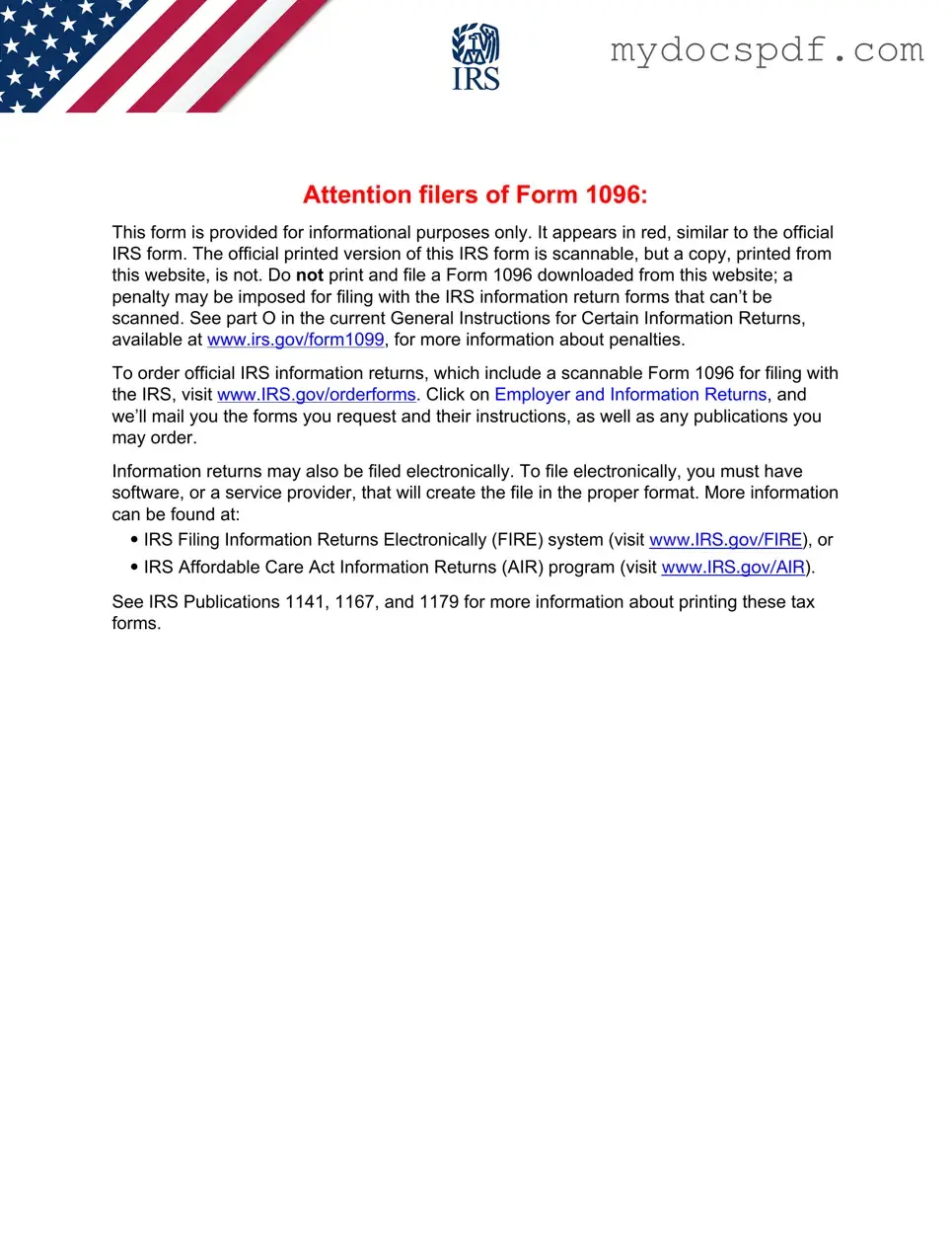 Get IRS 1096 Form in PDF