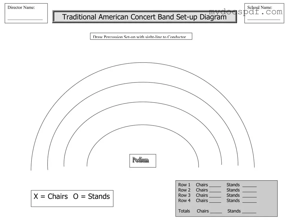 Get Band Seating Chart Form in PDF