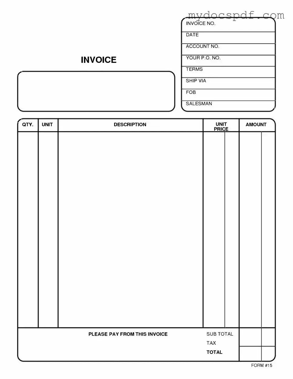 Get Free And Invoice Pdf Form in PDF