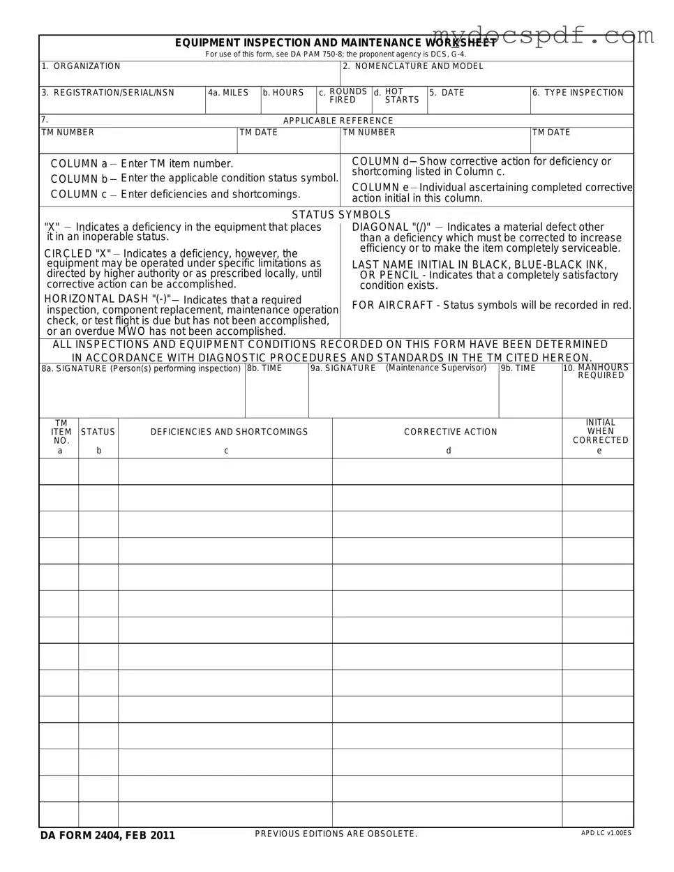 Get Da 5988 E Form in PDF