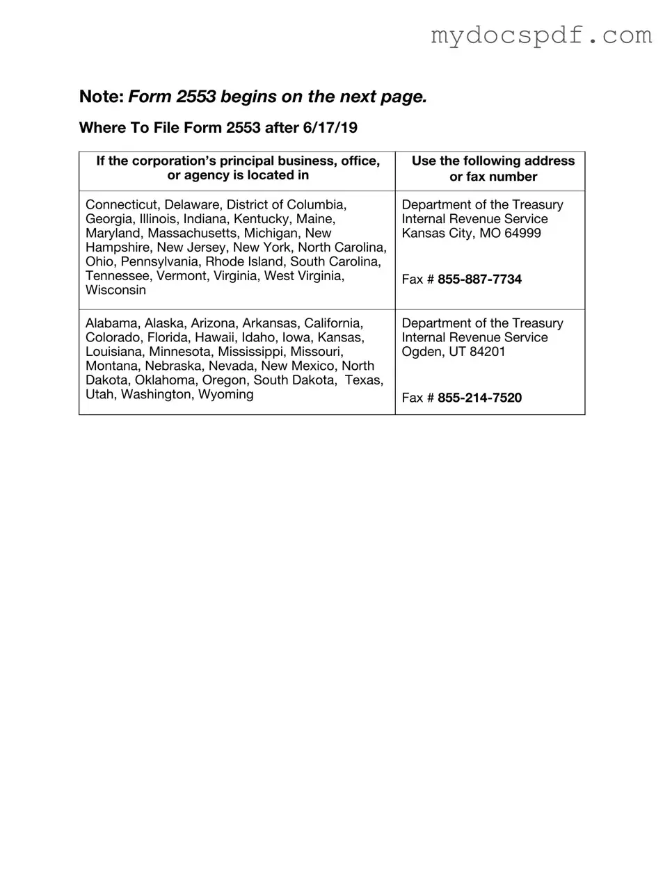 Get IRS 2553 Form in PDF
