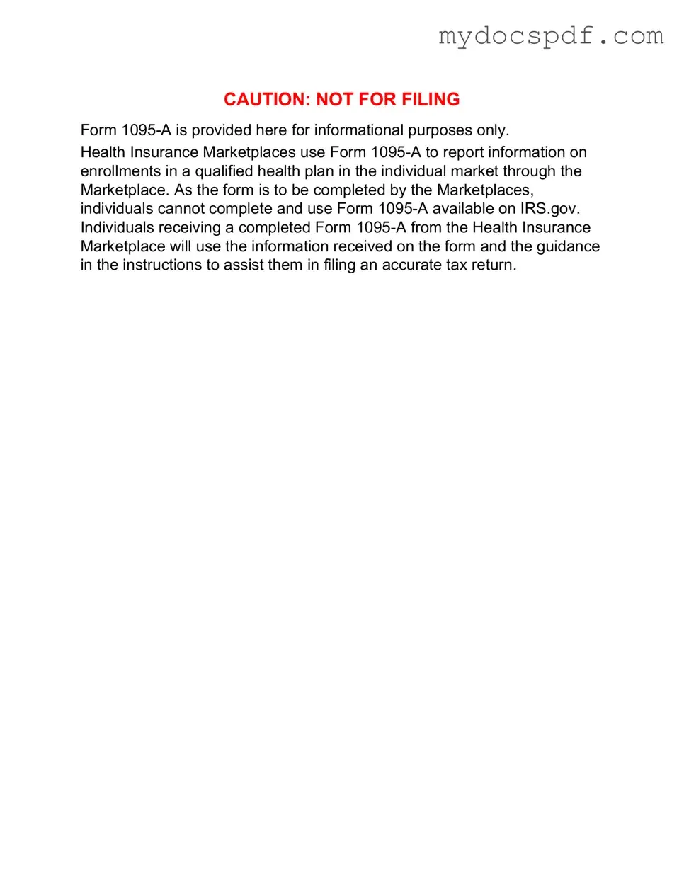 Get IRS 1095-A Form in PDF