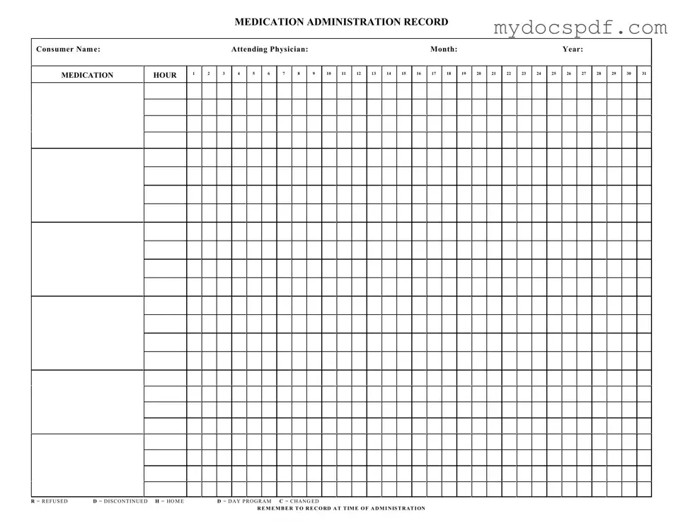 Get Medication Administration Record Sheet Form in PDF