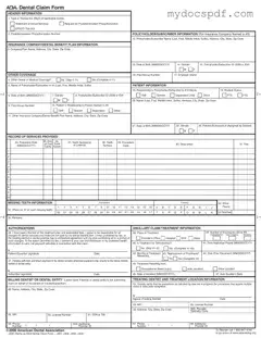 Get Ada Dental Claim Form in PDF