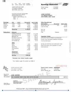 Get Adp Pay Stub Form in PDF