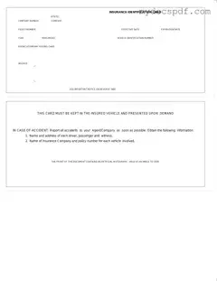 Get Auto Insurance Card Form in PDF