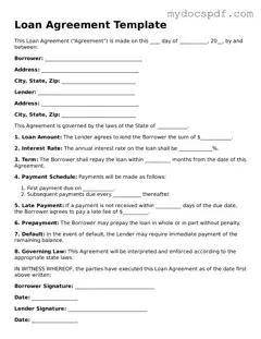 Attorney-Approved Loan Agreement Template
