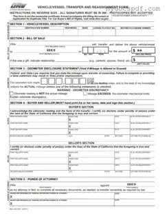 Get California Fotm Reg 262 Form in PDF
