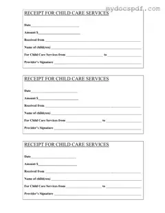 Get Childcare Receipt Form in PDF
