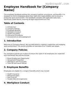 Attorney-Approved Employee Handbook Template