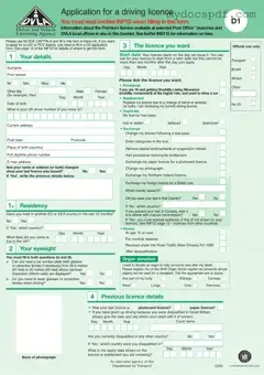 Get D1 Dvla Form in PDF