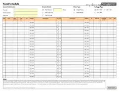 Get Electrical Panel Schedule Form in PDF