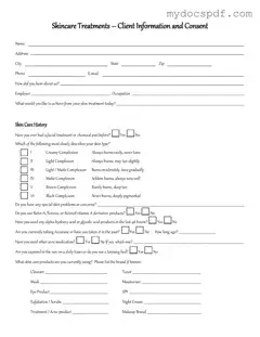 Get Facial Consent Form in PDF