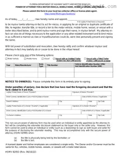 Get Florida Vehicle POA form 82053 Form in PDF