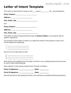 Attorney-Approved Letter of Intent Template
