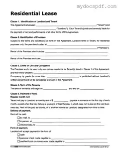 Get Lf310 Residential Lease Form in PDF