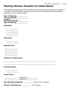 Attorney-Approved Meeting Minutes Template