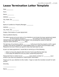 Attorney-Approved Lease Termination Letter Template