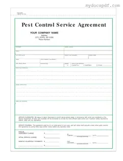Get Pest Control Contract Form in PDF