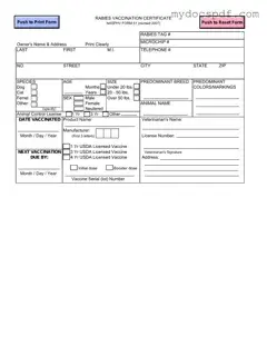 Get Rabies Certificate Form in PDF