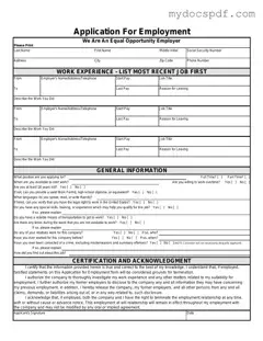 Get Spanish Application Employment Form in PDF