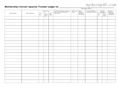 Get Membership Ledger Form in PDF