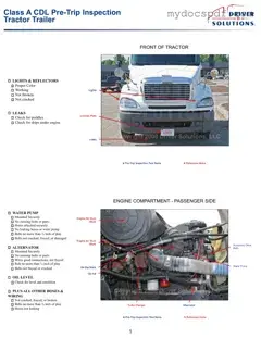 Get Pre Trip Inspection Checklist Form in PDF